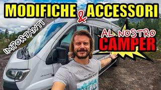 MODIFICHE IMPORTANTI  TUTTI I LAVORI FATTI sul NOSTRO CAMPER