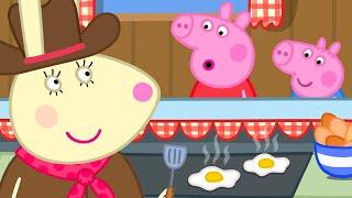 Peppa experimenta comida americana | Peppa Pig Portuguese Brazil Episódios completos