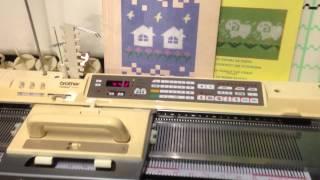 Brother KH 940 Electroknit Knitting Machine with Brother KR 850 Ribber For sale