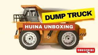 Awesome RC Dump Truck Huina 1540 Unboxing + 1st test