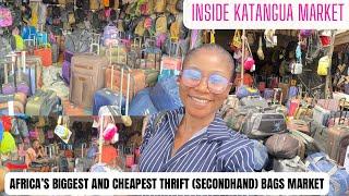 AFRICA’S BIGGEST AND CHEAPEST THRIFT BAG MARKET |HAND BAG | SCHOOL BAG | CHILDREN BAG | TRAVEL BOXES