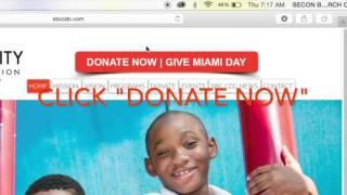 How To Donate To GIVE MIAMI DAY