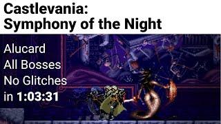 Castlevania: SotN Alucard All Bosses Glitchless Speedrun
