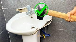 Not crazy! The fastest technique to replace and refresh an entire old bathroom with a new one!