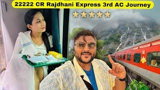 22222 Most Premium CR Rajdhani 3rd AC Journey & Delicious IRCTC food Review || Indian Railways