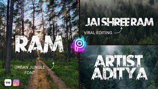 How to Edit Urban Jungle Fonts by PicsArt | Instagram Viral Reels Editing - Artist Aditya 