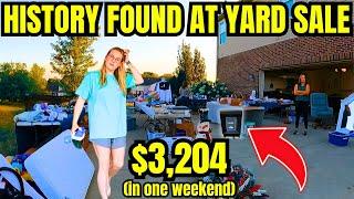 WE FOUND $3,204 IN VALUE AT THESE YARD SALES!