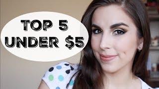 Top 5 Under $5 | Drugstore Makeup I Recommend | Collab with Everyday Heidi