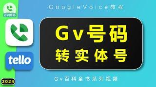 Gv号码转出变成实体号全流程教程 GoogleVoice转Tello Gv帮办