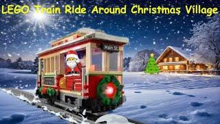 LEGO Train Ride Around Christmas Village