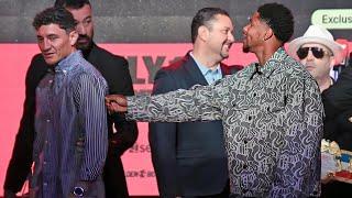 Shakur Stevenson grabs William Zepeda; tries to punk him after Face Off in NYC