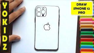 How to draw iPhone 12 Pro Max #Shorts #iPhone12 #iPhone12Promax