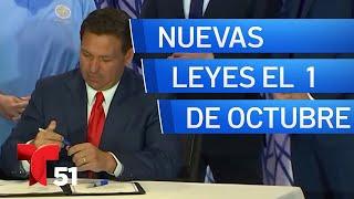 Nuevas leyes en Florida que entran en vigor el 1 de octubre