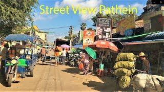 Street View from Phaung Daw Oo Pagoda to Downtown Pathein