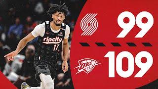 Portland Trail Blazers 99, Oklahoma City Thunder 109 | Game Highlights | November 20, 2024