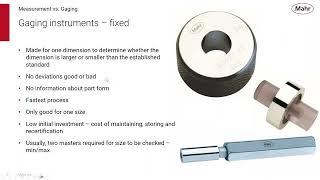 Mahr Inc.'s 'Is It A Comparator Or An Indicator ' Webinar