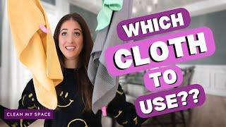 How do you pick the RIGHT cleaning cloth for the job?