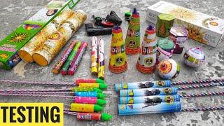 Testing new and unique Diwali firework stash 2019,firecrackers testing,Diwali crackers testing||CY