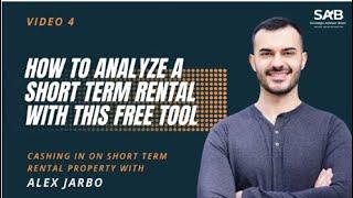 How to Analyze a Short Term Rental with this FREE Tool | Video 4