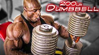 RONNIE COLEMAN 200lb Dumbbell Press | CHEST DAY