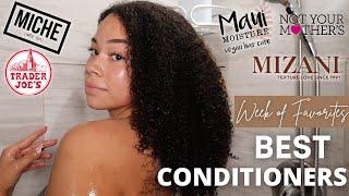 Curlsmas Day 7: Week Of Favorites | BEST Conditioners For THICK Low Porosity Hair!