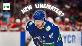 Who will Elias Pettersson play with?