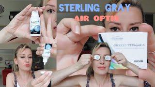 Ruhumuz Lens || AİR OPTİX COLORS ● STERLİNG GRAY ● Lens nasıl takılır nasıl temizlenir