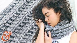 INFINITY SCARF Pattern for BEGINNERS (step-by-step tutorial)