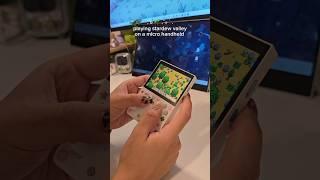 playing stardew valley on a mini handheld #aesthetic #stardewvalley #trimui #cozygaming