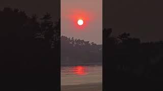 태안반도 국립공원  바다 일몰  풍광 몽산포  바다 모래사장