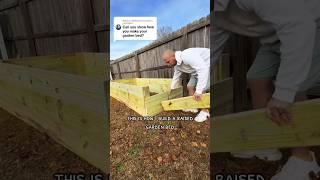 DIY Raised Garden Bed Build #diy #garden #plants