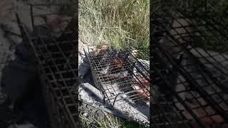 Мангал из большой трубы