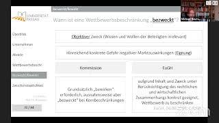 Kartellrecht 07 - Kartellverbot (3) - 13.05.2020, 10:15 Uhr