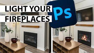 Add Fire to Fireplaces | Real Estate Photo Editing Tutorial