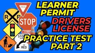 DMV PART 2 Practice Test -Study Guide.Driving Written TEST Driver License