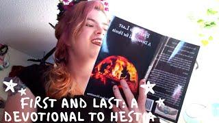 Sew,  Stitch,  Hex: Bibliofancy - "First and Last: A Devotional for Hestia"