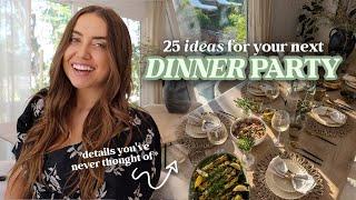 25 Ways to Level Up Your DINNER PARTY (creative hosting ideas + tips!) | morgan yates