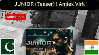 PAKISTANI REACTION // JUNIOR (Teaser) | Amiek Virk | Srishti Jain | Nadar Films | 18 August 2023