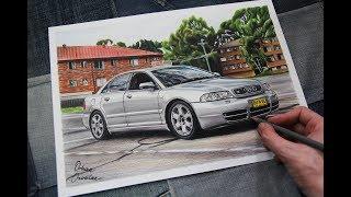 AUDI S4 B5 CAR DRAWING | Australia | Orhan Ozvatan