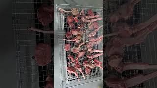 내가 손질한 양갈비 이마트트레이더스 구매  모양은 이래도 가족들이 다들 맛은 좋다네요ㅋlamp chop rip barbecue taste wonderful for my family