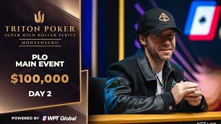 $100K PLO Main Event – Event #15, Day 2 | Triton Poker Series Montenegro 2025
