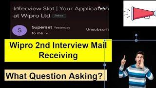 #72 Wipro Wipro 2nd Round | Interview Questions Discussed | Wipro Next process