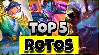 TOP 5 HEROES ROTOS DE LA ACTUALIZACIÓN | 2 De Estos Héroes Son Perma Ban