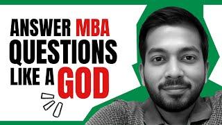 4 STEP Framework to ACE your BSchool Interviews