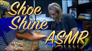 ASMR Studio | World's Finest Shoe Shine | Shoe Restoration & Patina | 4K | Binaural