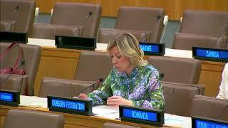 Statement by Mrs. Maria Zakharova at the 41st session of the UNGA Committee on Information