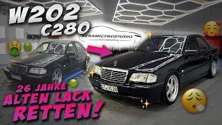 26 Jahre alter Lack... lohnt Politur & Keramikversiegelung? | W202 C280 Sport