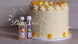 Pina Colada Cake  No Alcohol :: Pastry Pleasures