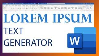 Undocumented MS Word: How to insert Lorem Ipsum dummy text into Word