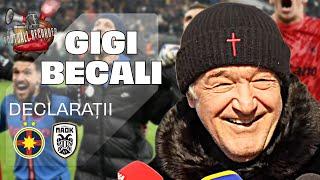 GIGI BECALI SHOW DUPA FCSB - PAOK 2-0: RASPUNS PENTRU SUMUDICA, CRISTI BORCEA SI ANUNTA TRANSFERURI